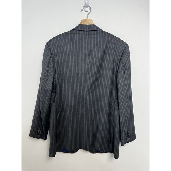 Ermenegildo Zegna Fabric Striped men's sports Jacket blazer grey Sz S/M - Picture 14 of 15